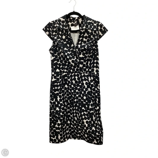 Dress Casual Midi By Ann Taylor In Black & White, Size: 6