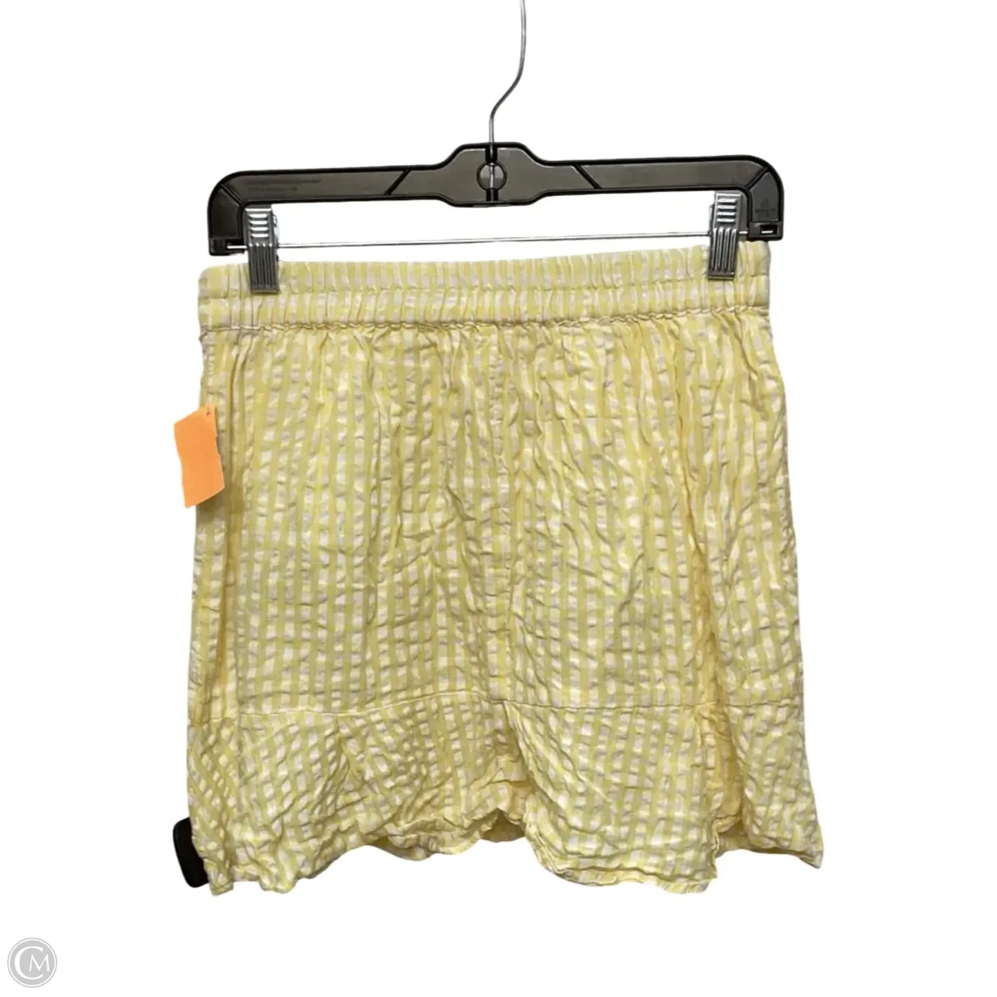 Skirt Mini & Short By Sim & Sam In Yellow, Size: M