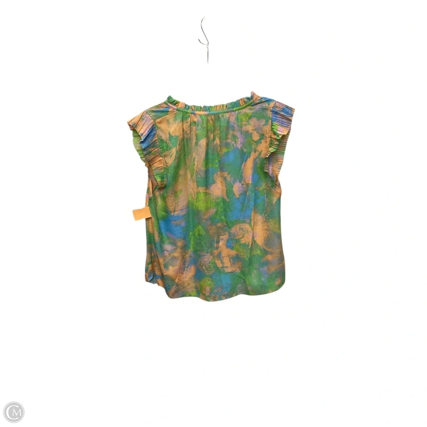 Top Short Sleeve By Current Air In Green, Size: M
