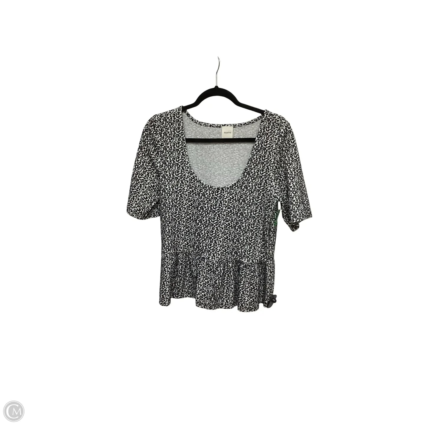 Top Short Sleeve By Maeve In Animal Print, Size: L