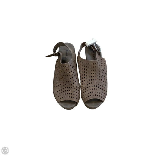 Shoes Heels Wedge By Pierre Dumas In Brown, Size: 7