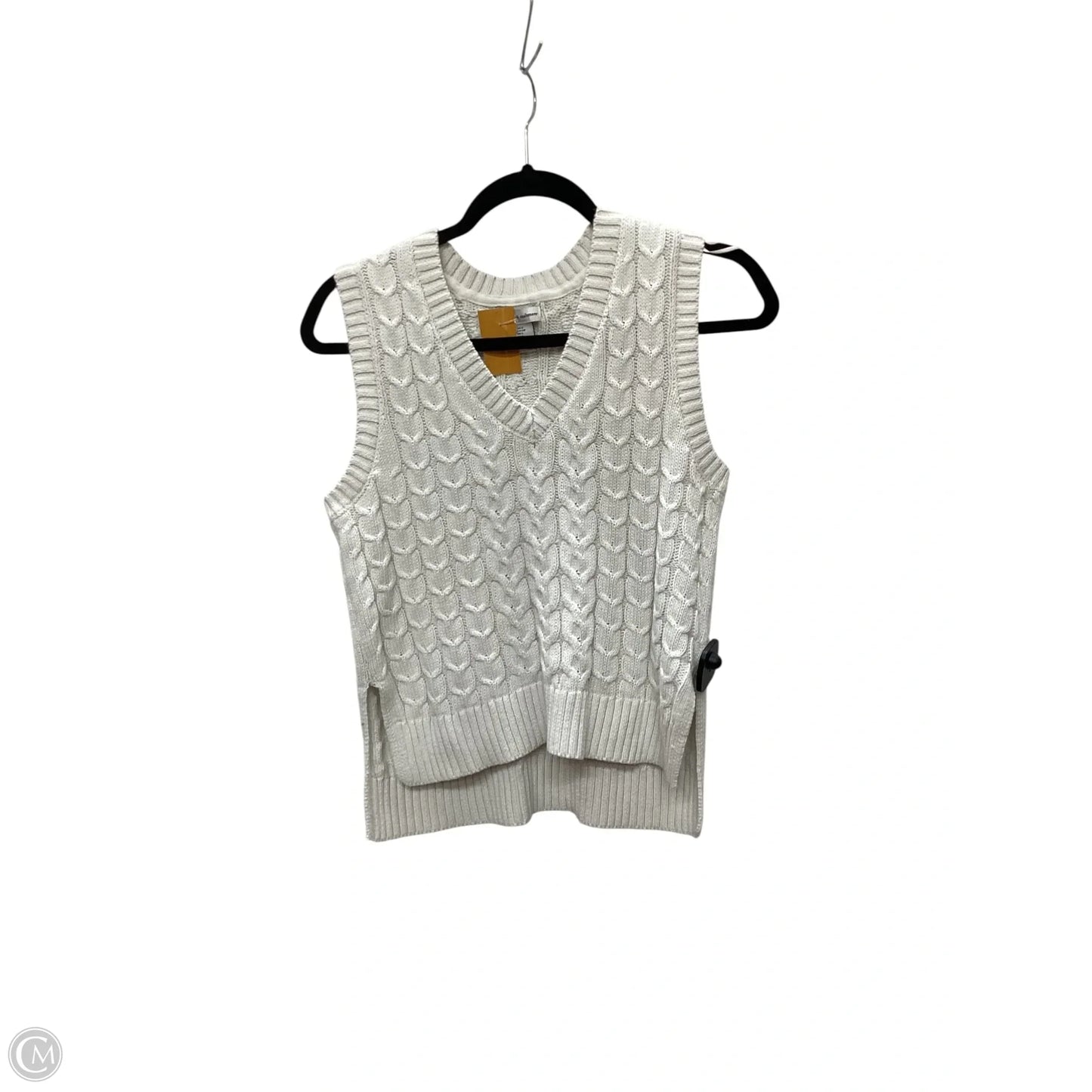Vest Sweater By Cupcakes And Cashmere In White, Size: S