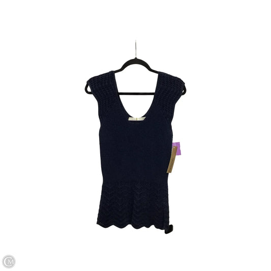 Designer Blouse Sleeveless By Marie Oliver In Navy, Size: S
