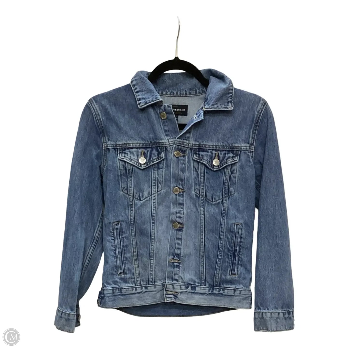 Jacket Denim By Lucky Brand In Blue Denim, Size: S