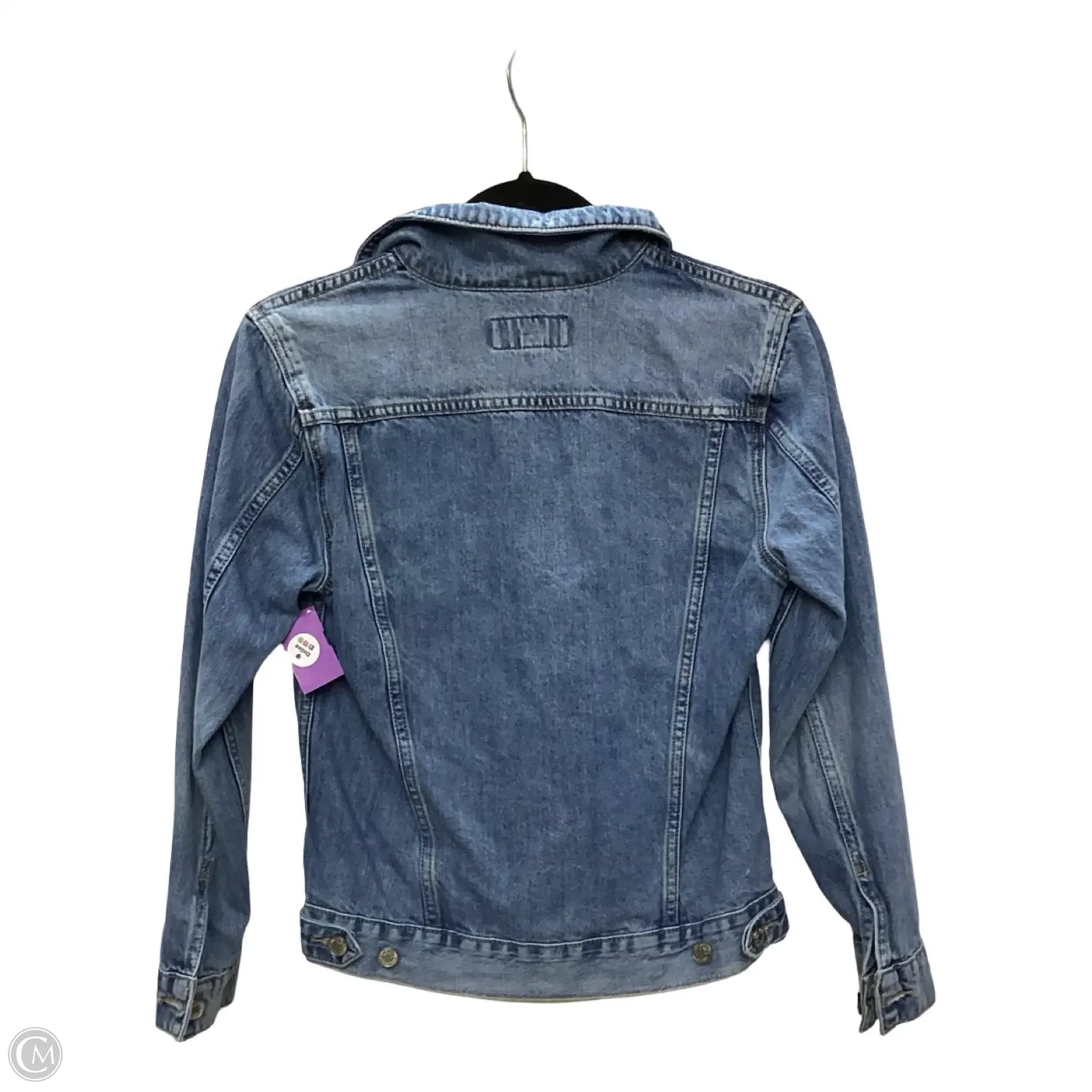 Jacket Denim By Lucky Brand In Blue Denim, Size: S