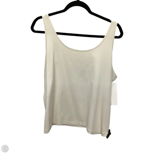 Top Sleeveless Basic By Chicos In Cream, Size: Xl