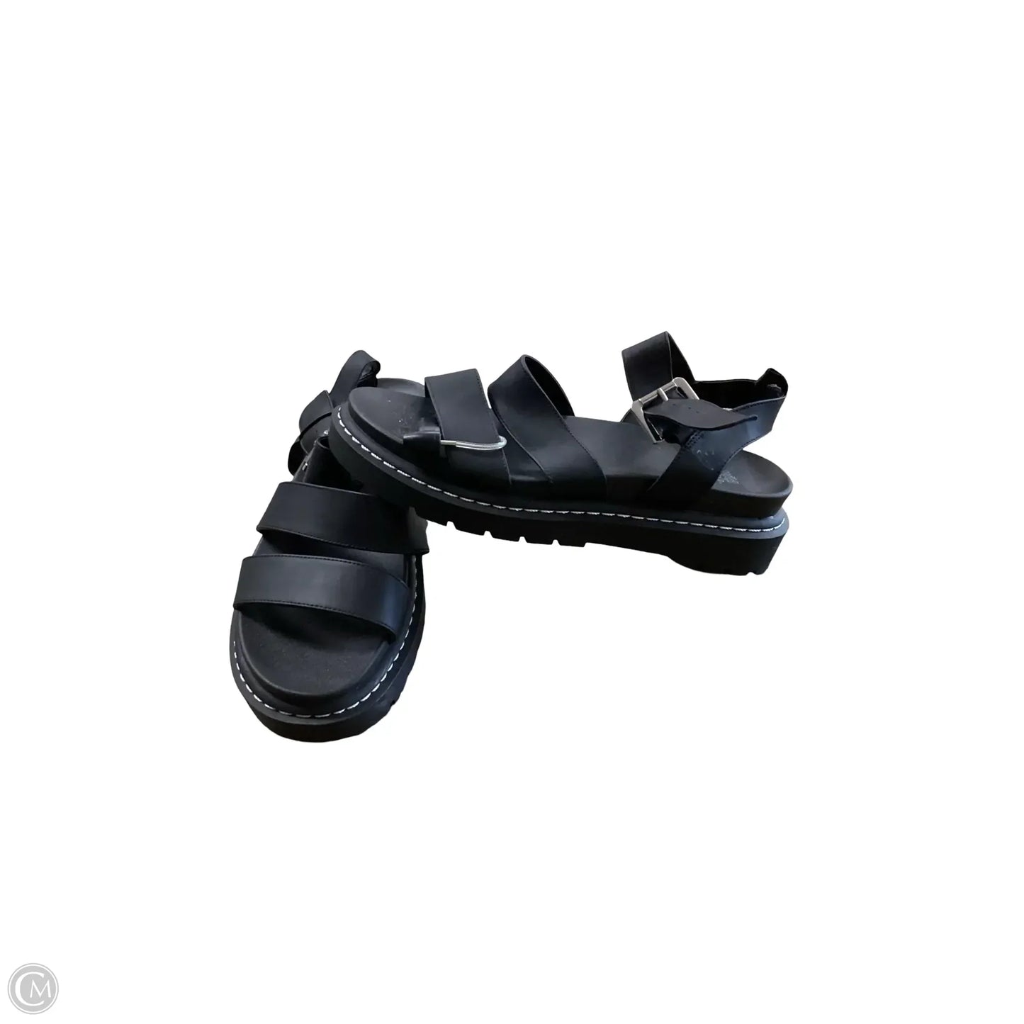 Sandals Heels Platform By Wild Fable In Black, Size: 10