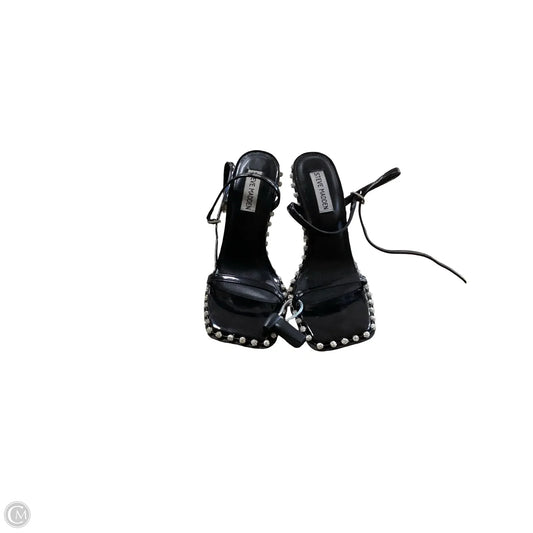 Sandals Heels Stiletto By Steve Madden In Black, Size: 7