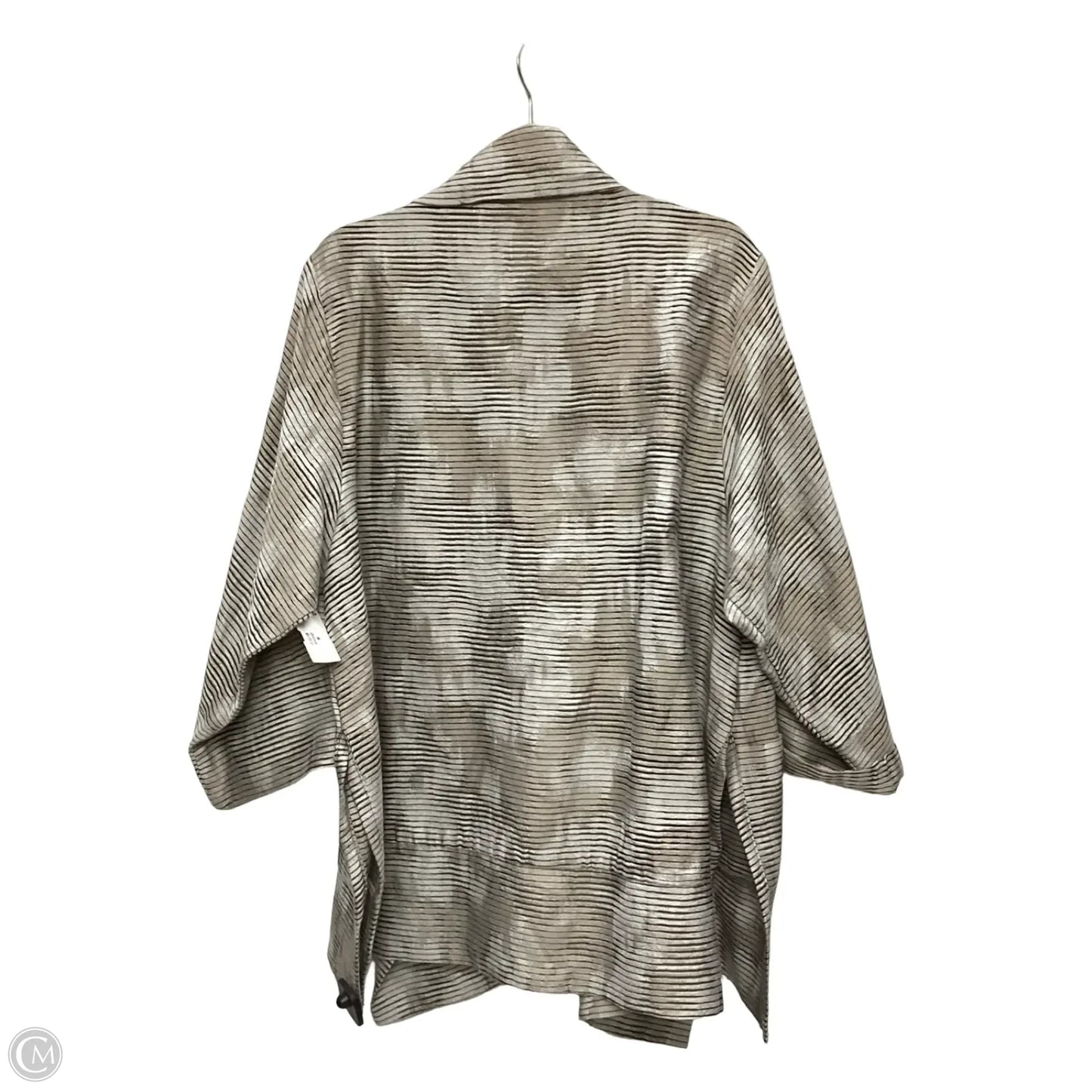 Blazer By Marla Wynne In Tan, Size: 1x
