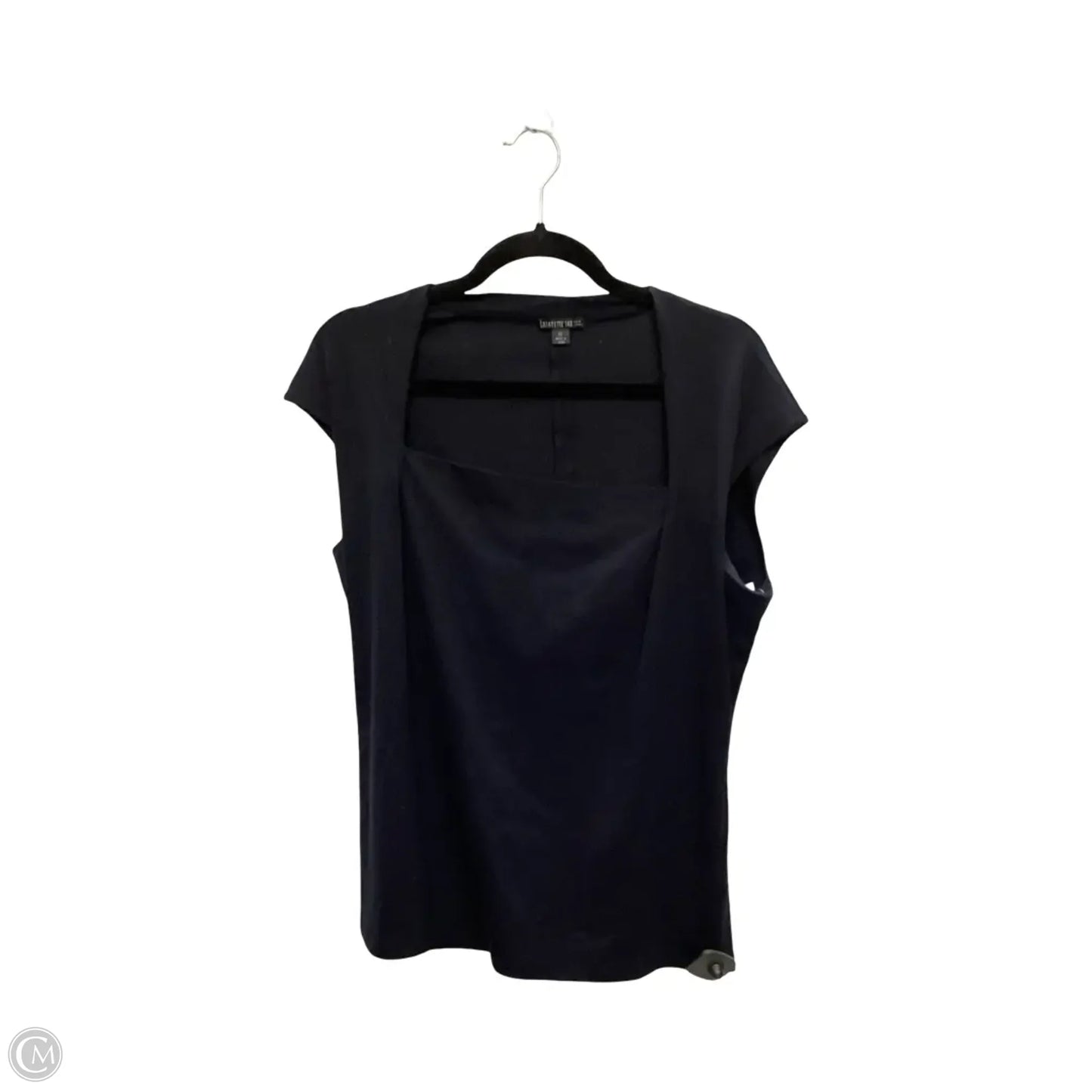 Designer Blouse Designer By Lafayette 148 In Navy, Size: Xl