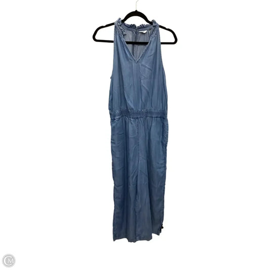 Jumpsuit By Crown And Ivy In Blue Denim, Size: 12