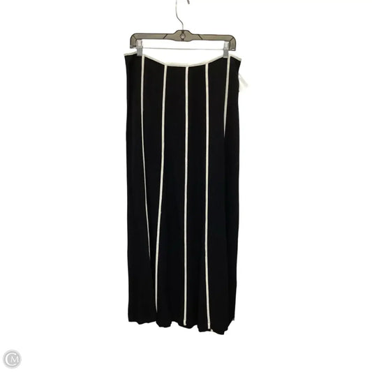 Skirt Maxi By Illa Illa In Black & White, Size: L