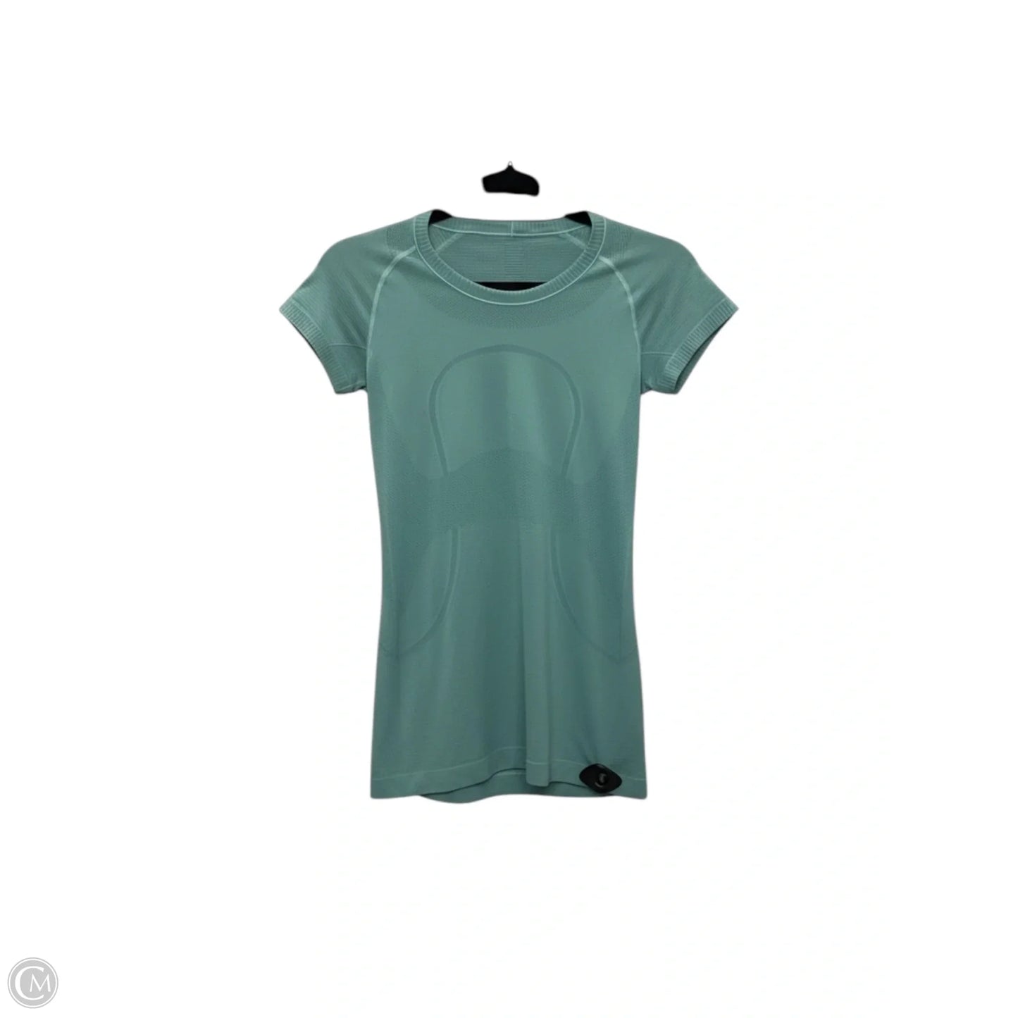 Athletic Top Short Sleeve By Lululemon In Green, Size: 4