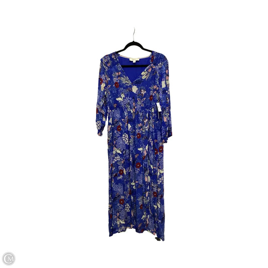Dress Casual Midi By West Bound In Floral Print, Size: L