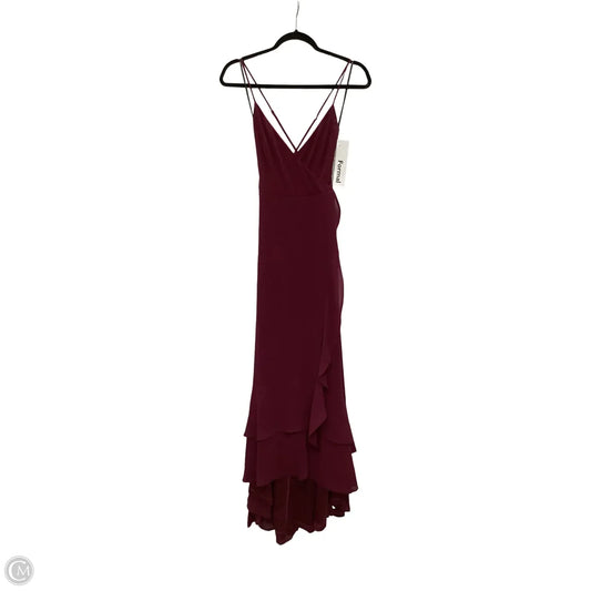 Dress Party Long By Lulus In Red, Size: M