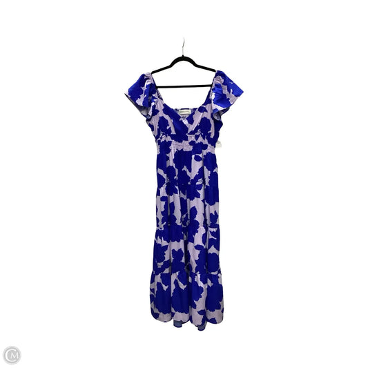 Dress Casual Maxi By Clothes Mentor In Blue & Purple, Size: L