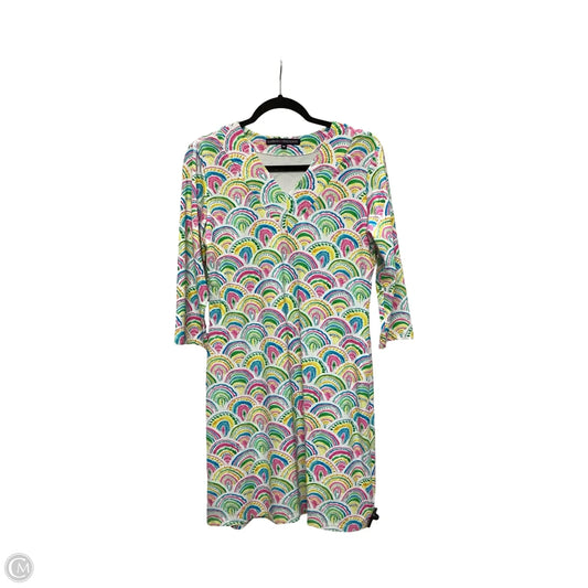 Dress Casual Short By Clothes Mentor In Rainbow Print, Size: M