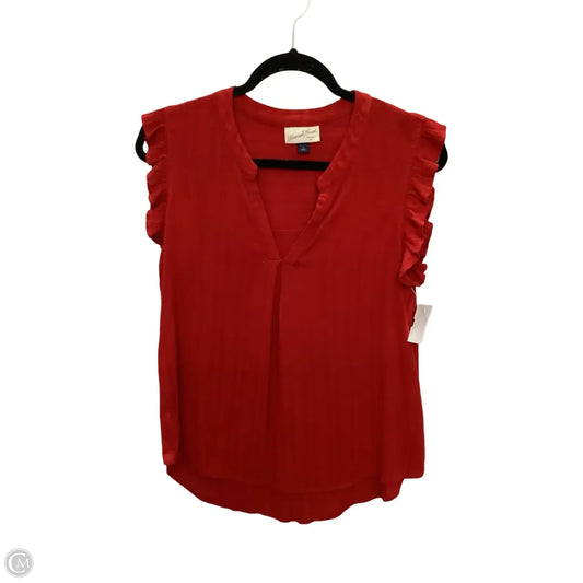 Blouse Sleeveless By Universal Thread In Red, Size: S