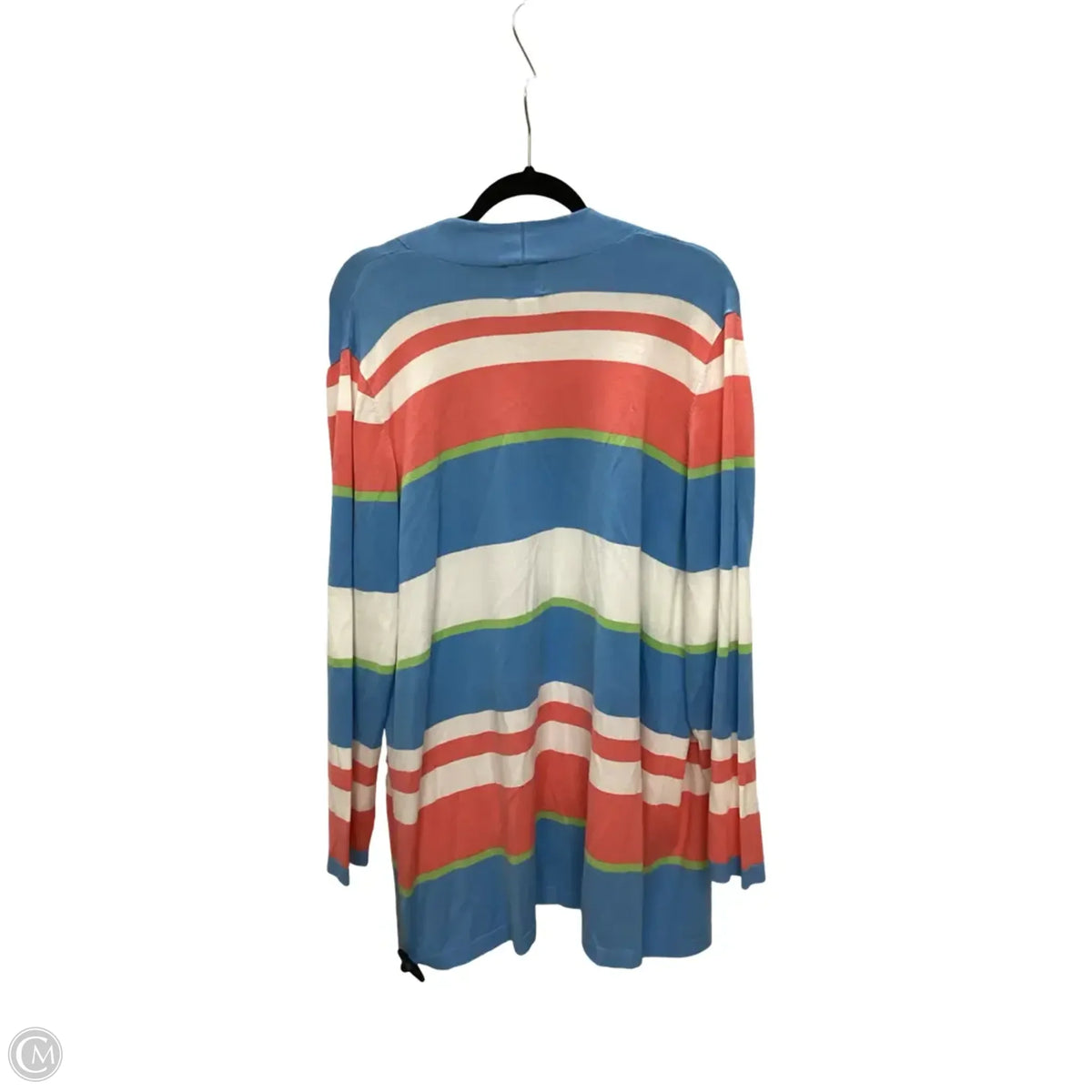 Cardigan By Ruby Rd In Striped Pattern, Size: Xl