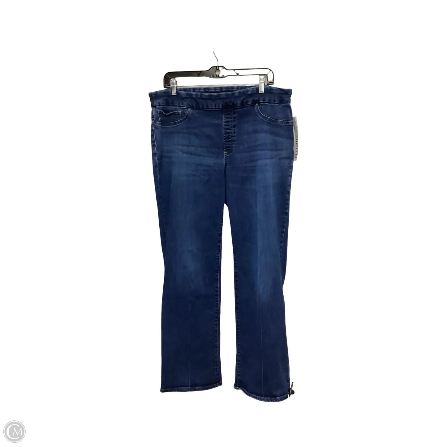 Jeans Boot Cut By Chicos In Blue Denim, Size: Xl