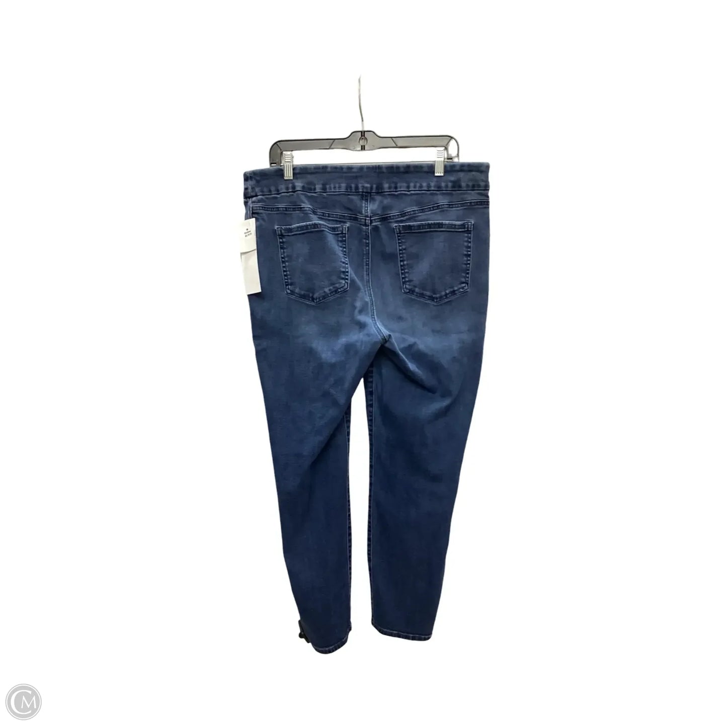 Jeans Cropped By Chicos In Blue Denim, Size: L