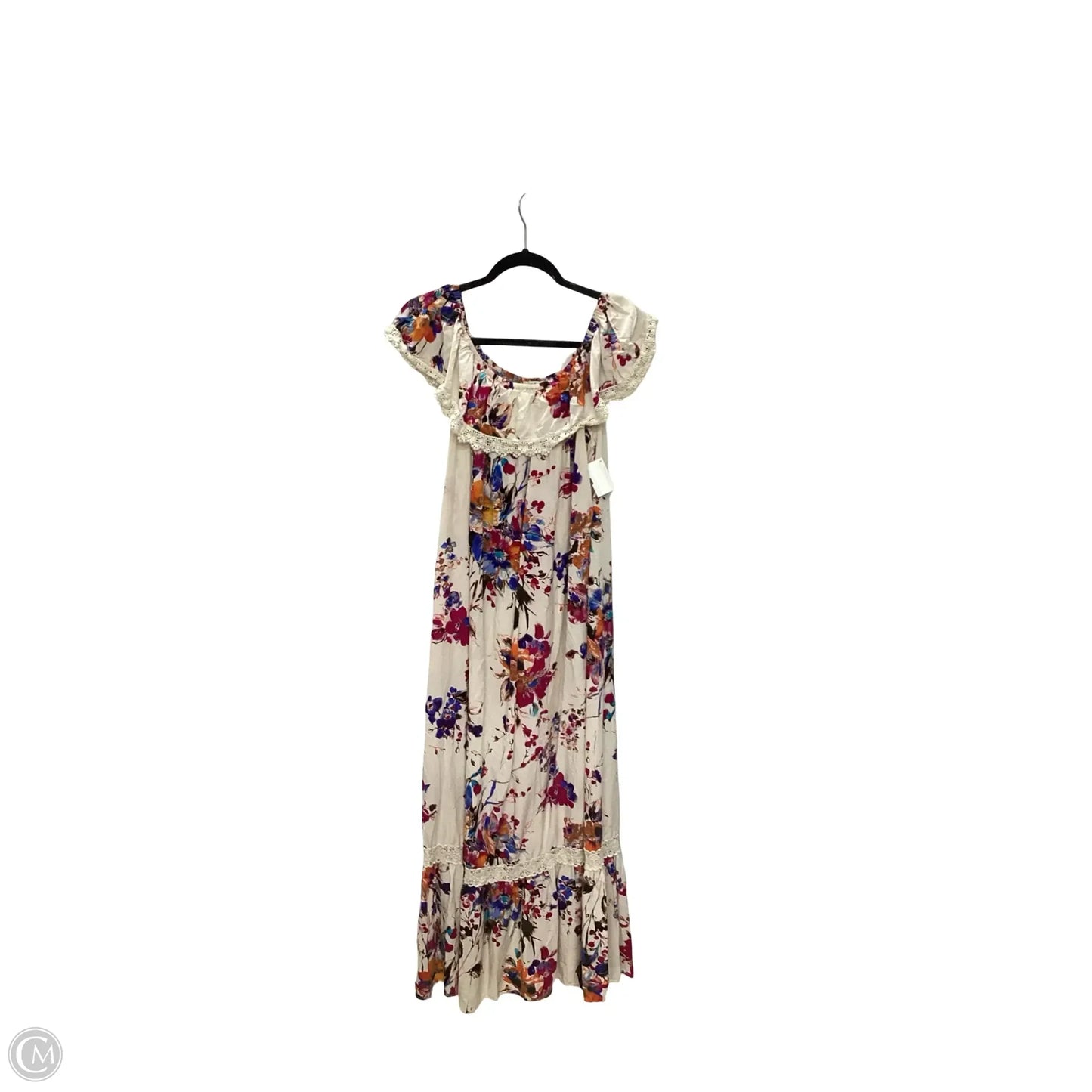 Dress Casual Maxi By Umgee In Floral Print, Size: L