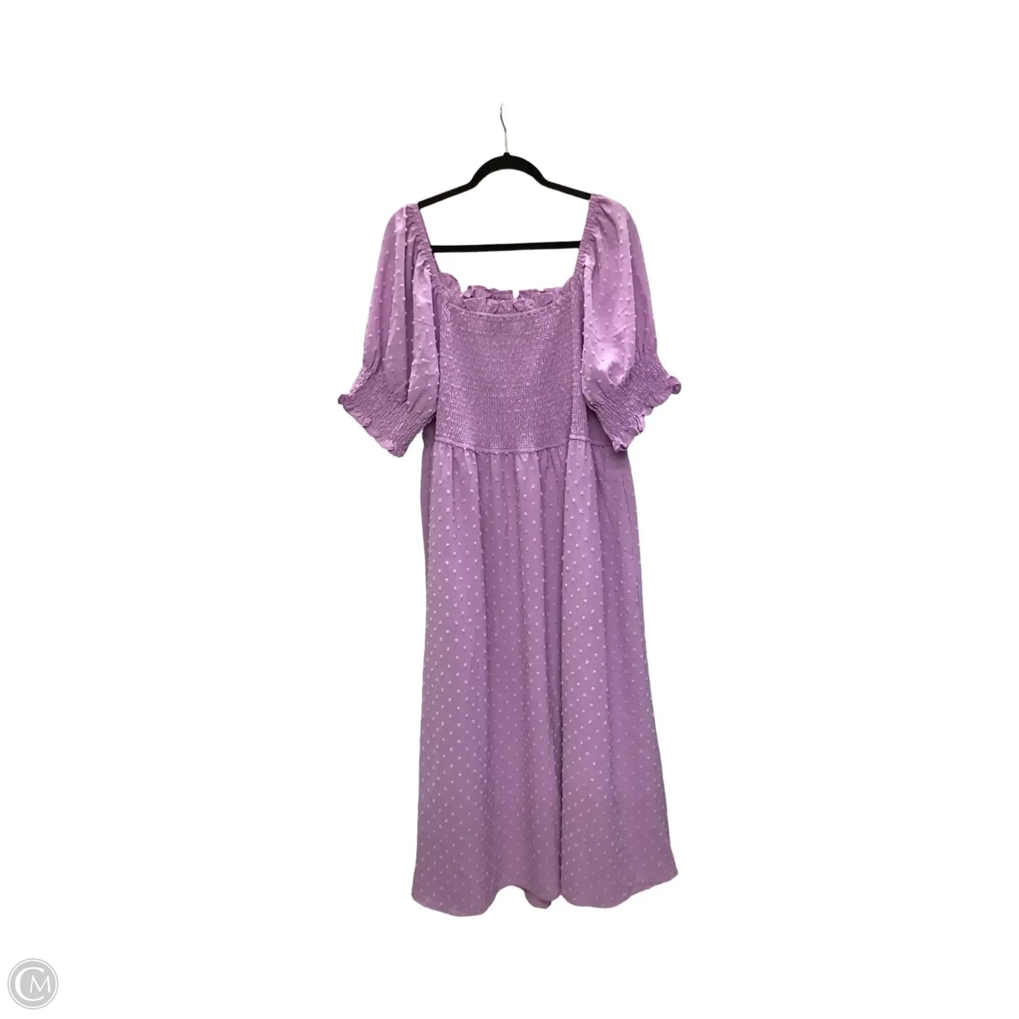 Dress Casual Midi By Clothes Mentor In Purple, Size: 3x