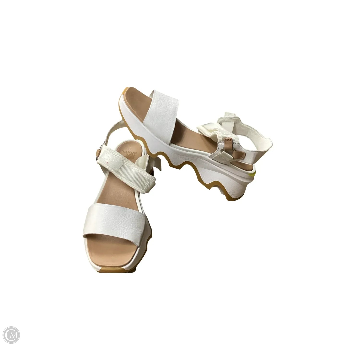 Sandals Heels Platform By Sorel In White, Size: 10