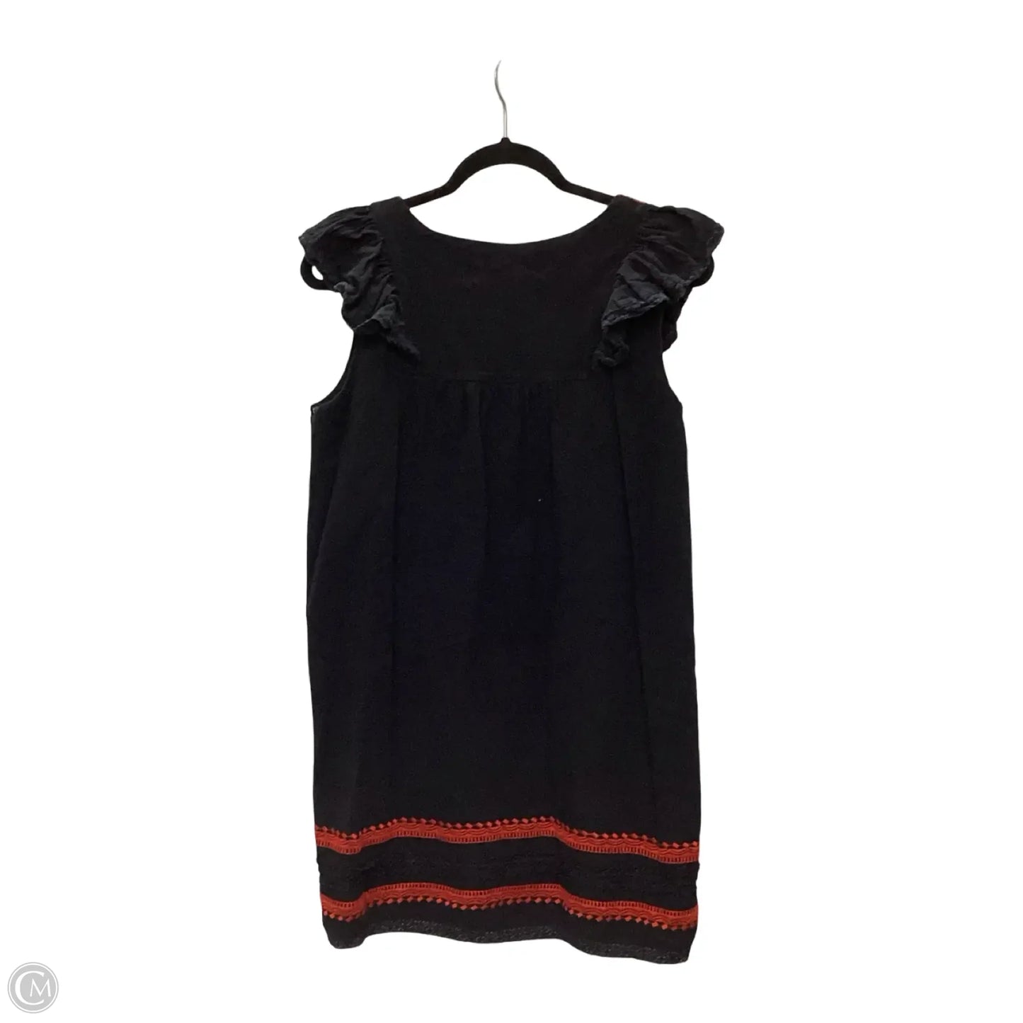 Blouse Short Sleeve By See And Be Seen In Black & Red, Size: S