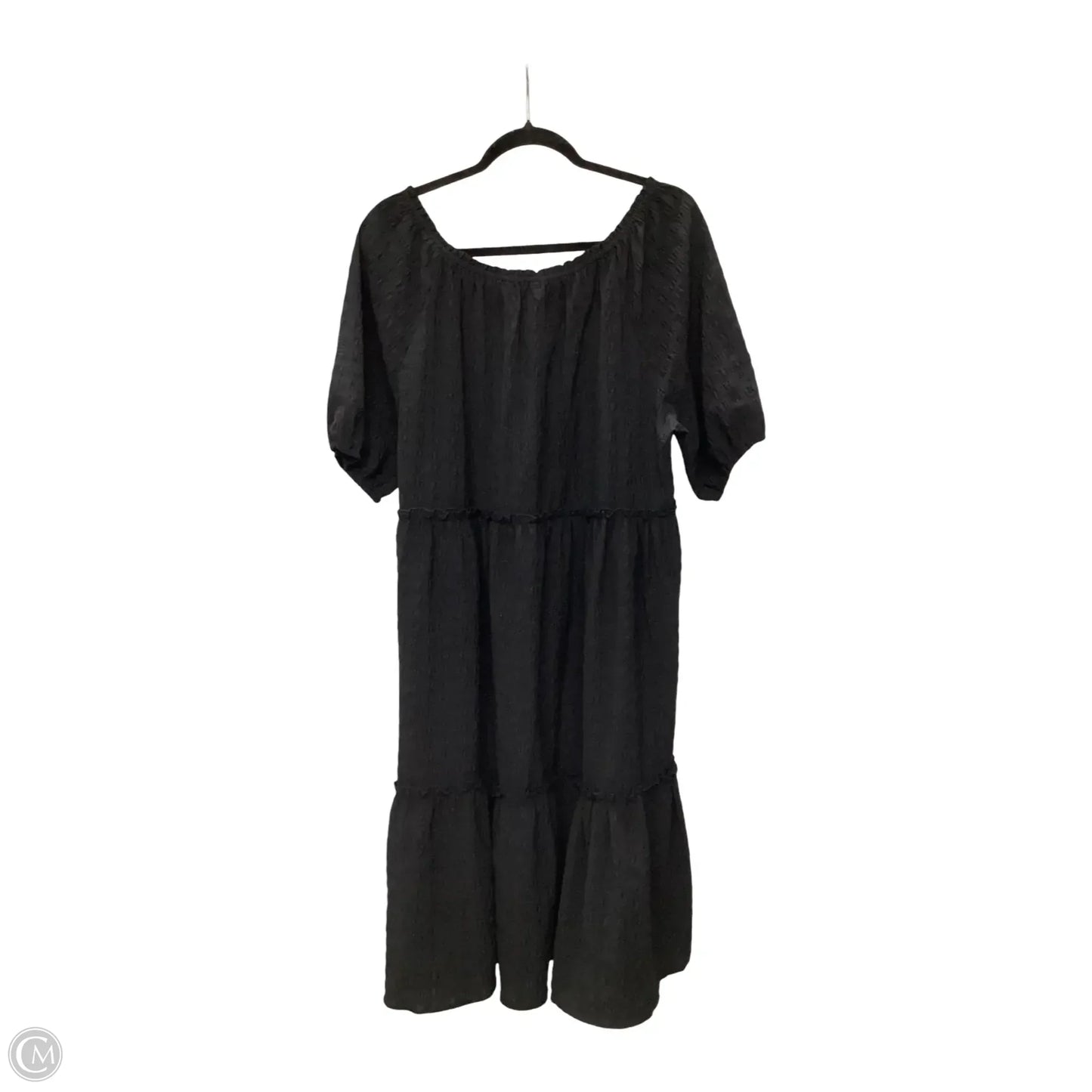 Dress Casual Midi By Clothes Mentor In Black, Size: L
