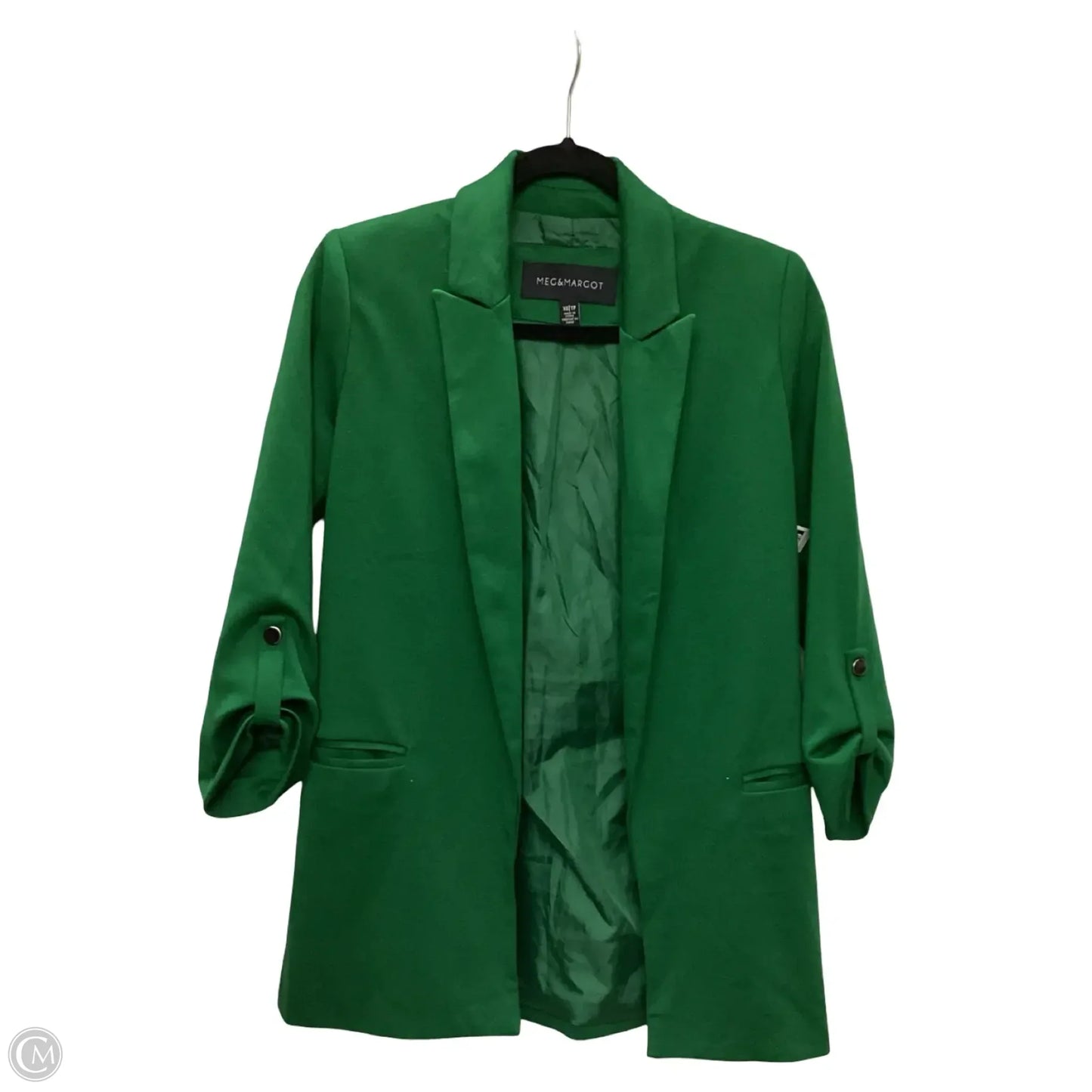 Blazer By Clothes Mentor In Green, Size: Xs