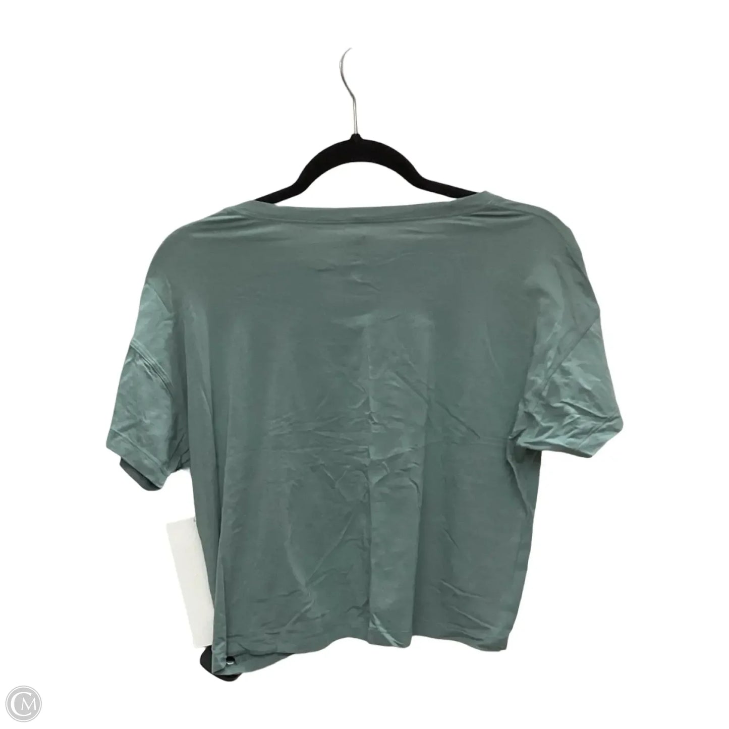 Athletic Top Short Sleeve By Lululemon In Teal, Size: 6