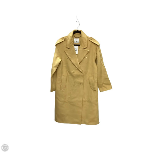 Coat Wool By Clothes Mentor In Yellow, Size: S
