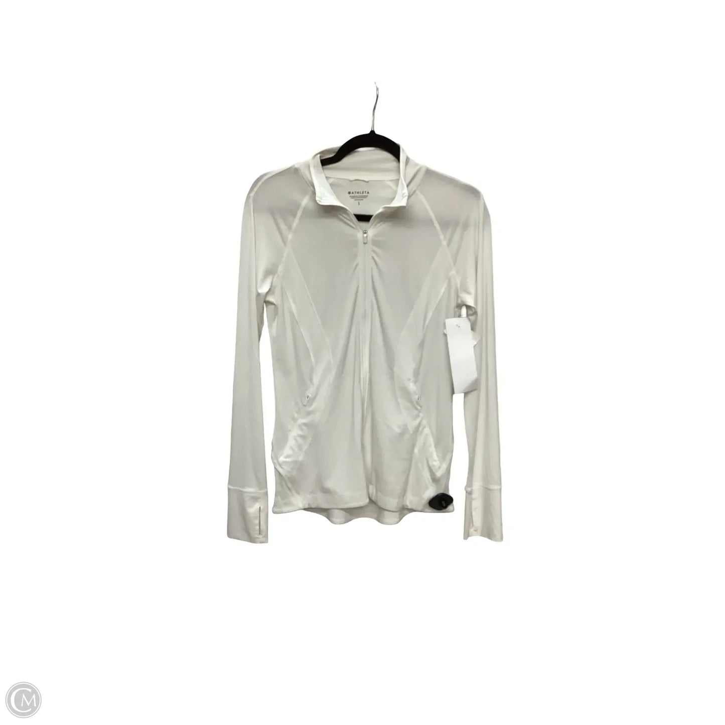 Athletic Jacket By Athleta In White, Size: S