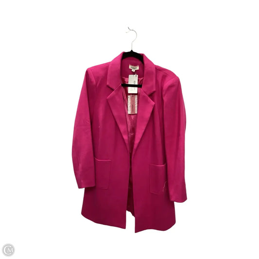Coat Wool By Andree By Unit In Pink, Size: S