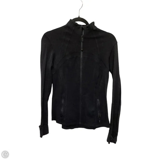 Athletic Jacket By Lululemon In Black, Size: 10