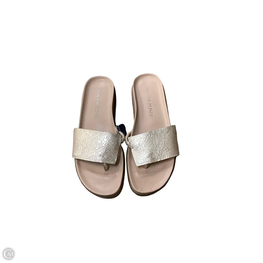 Sandals Heels Wedge By Donald Pliner In Gold, Size: 7