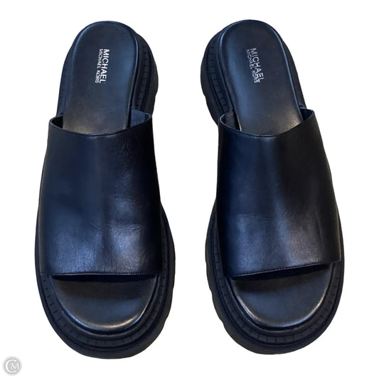 Sandals Flats By Michael By Michael Kors In Black, Size: 11