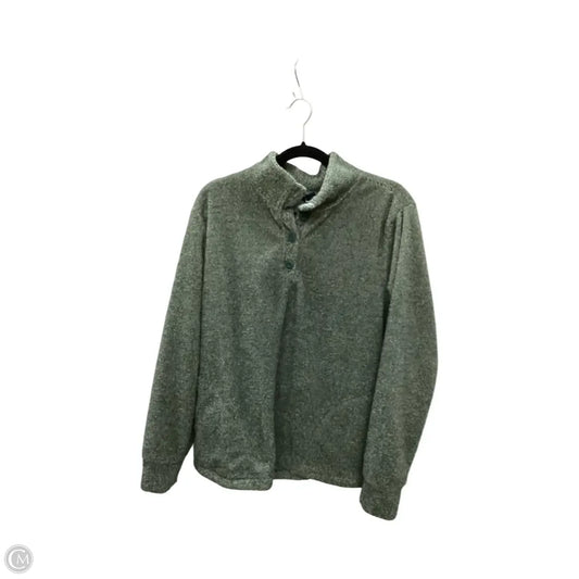 Athletic Sweatshirt Collar By Eddie Bauer In Green, Size: Xl
