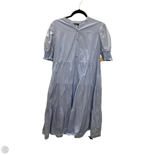Dress Casual Midi By Who What Wear In Blue, Size: L