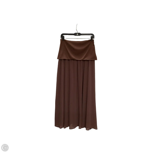 Skirt Maxi By Anthropologie In Brown, Size: S