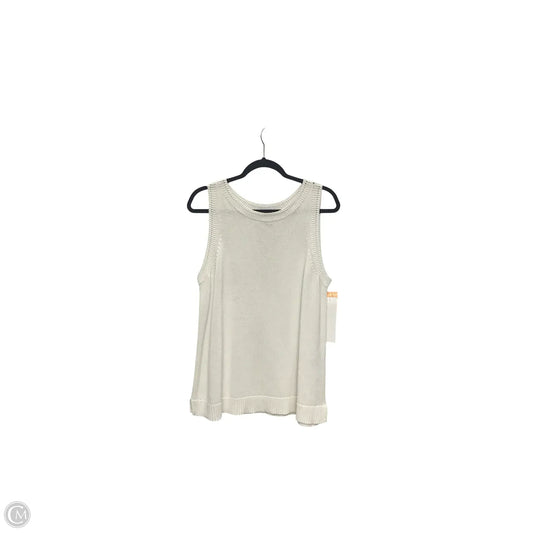 Blouse Short Sleeve By Chicos In White, Size: M