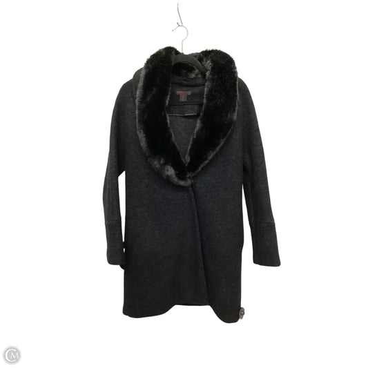 Coat Faux Fur & Sherpa By Christian Siriano In Black, Size: S