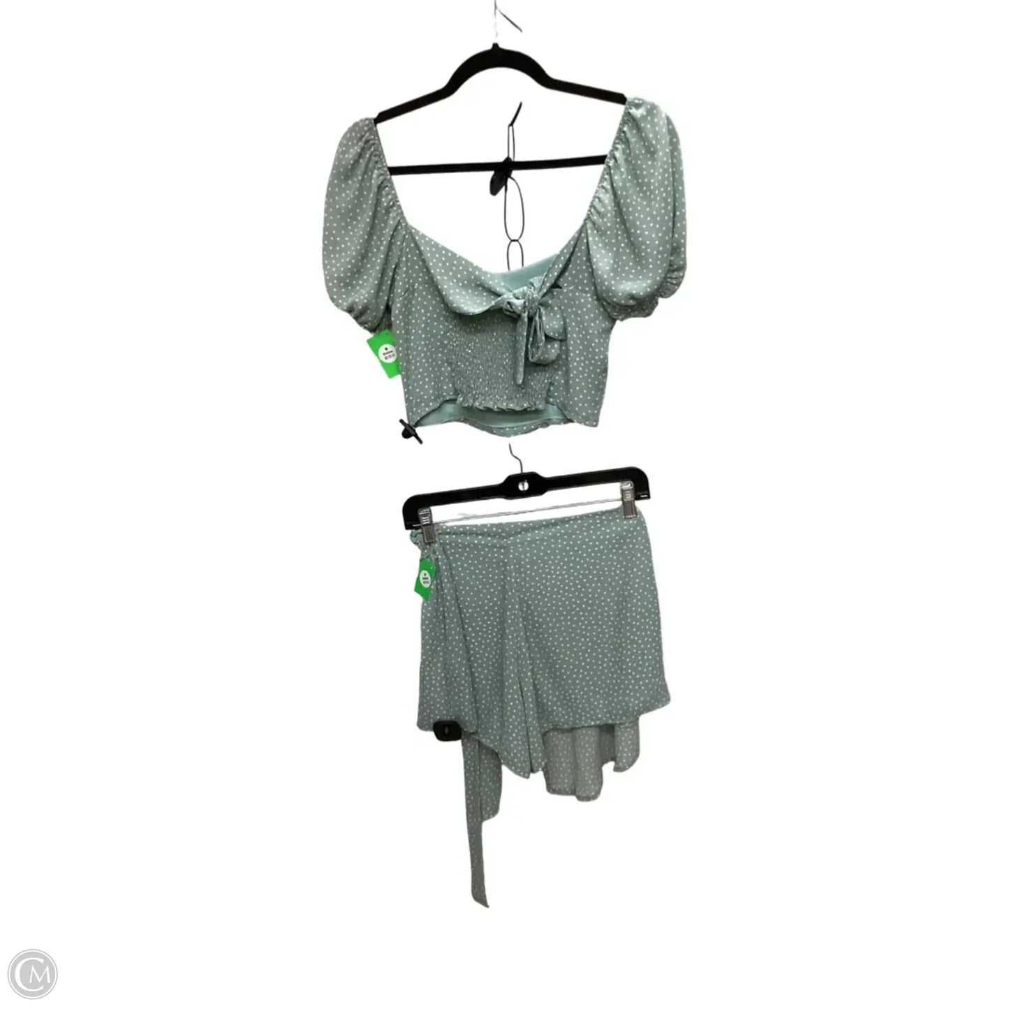 Shorts Set By Le Lis In Blue Denim, Size: M