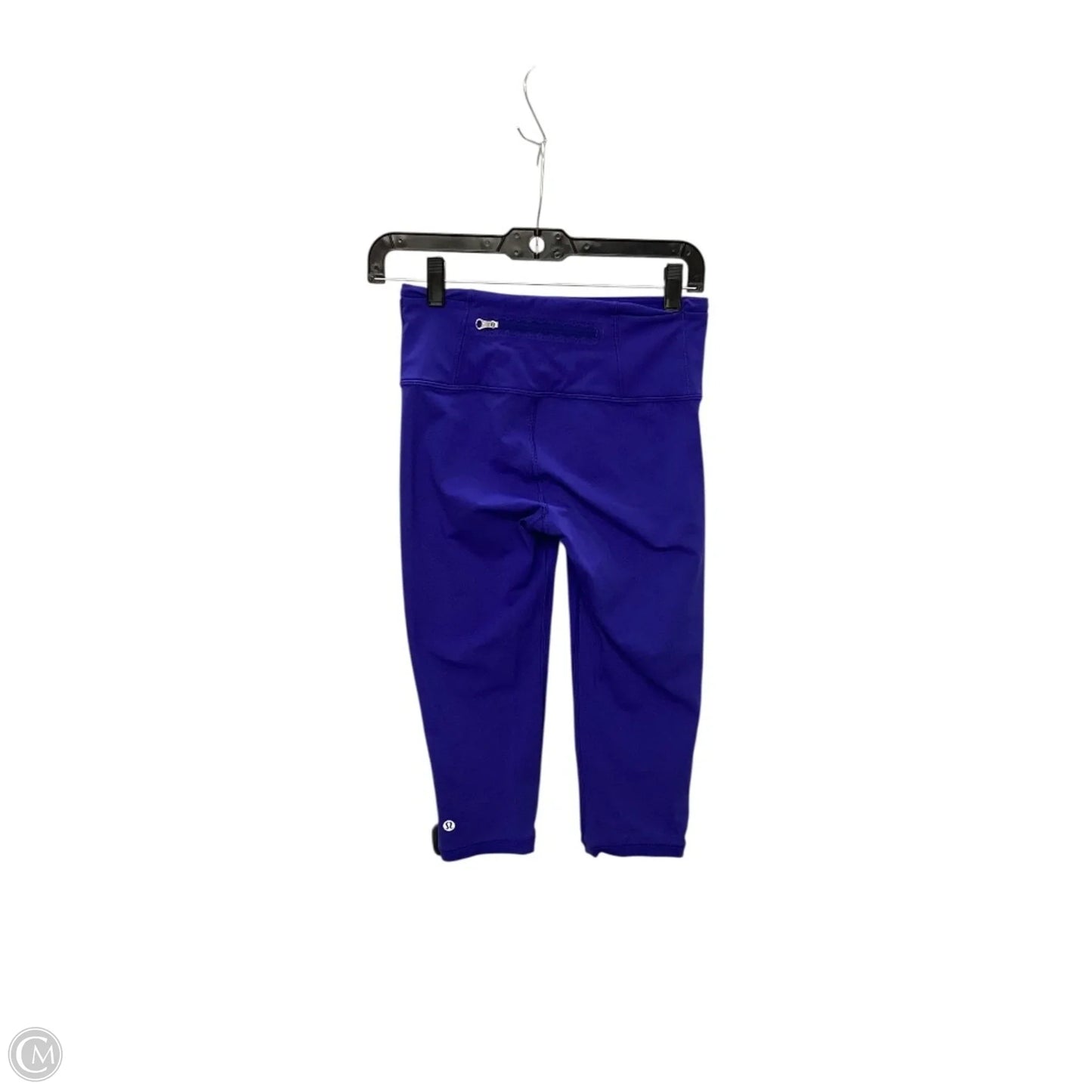 Athletic Capris By Lululemon In Blue, Size: 4