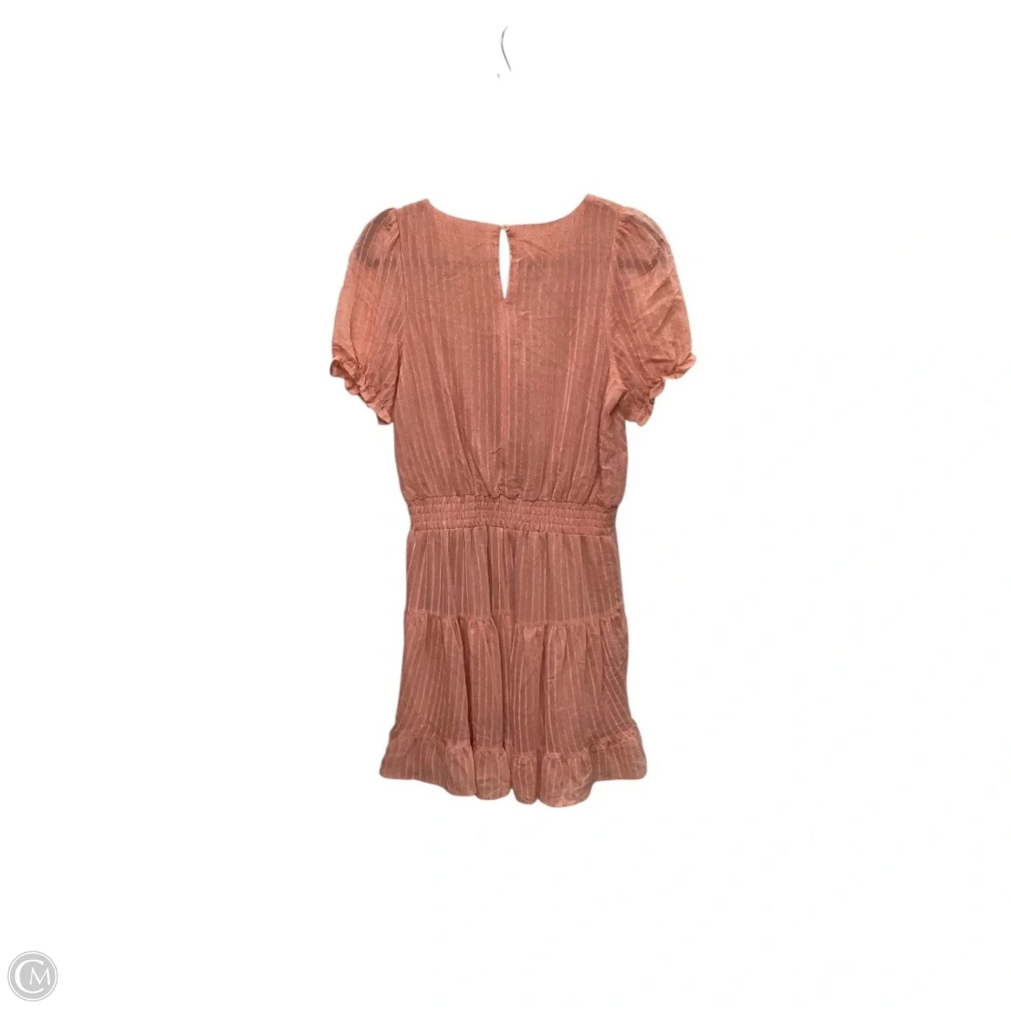 Dress Casual Short By Glam In Peach, Size: M