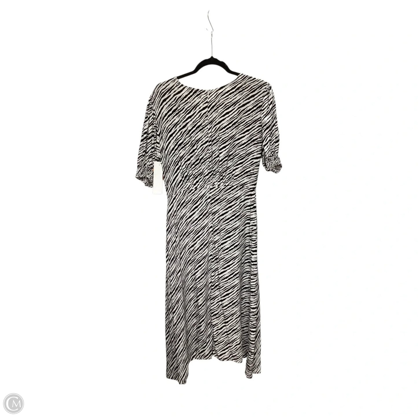 Designer Dress Casual Midi By Faithfull The Brand In Zebra Print, Size: 6