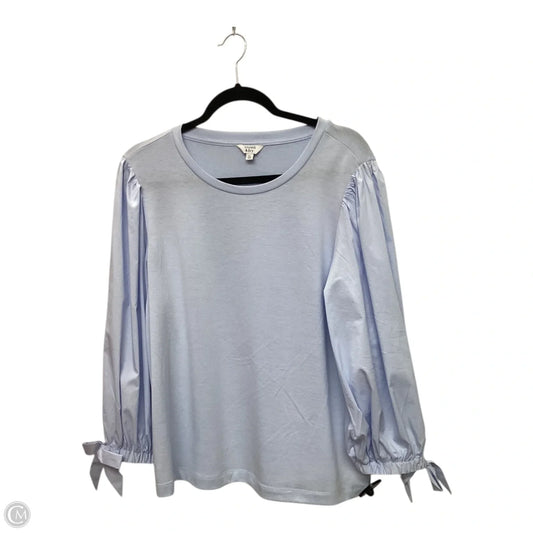 Top Long Sleeve By Crown And Ivy In Blue, Size: Lp