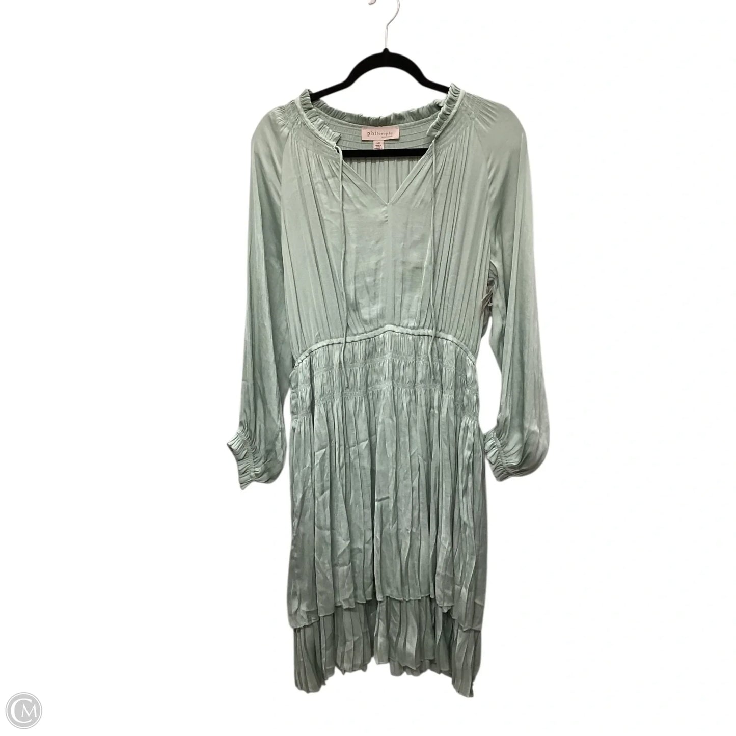 Dress Casual Midi By Philosophy In Green, Size: L