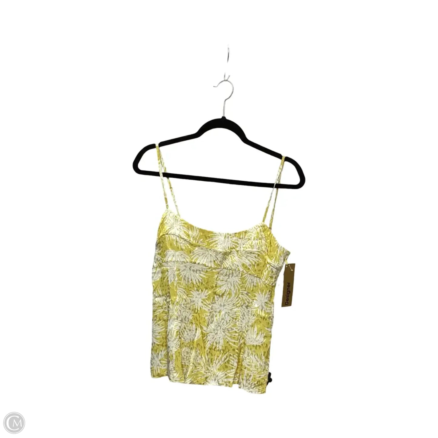 Designer Blouse Sleeveless By Rebecca Taylor In Yellow, Size: 10